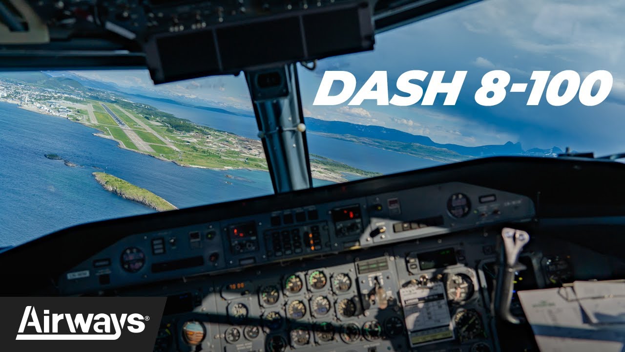 Full cockpit flight on board Widerøe's Dash 8-100 | #Traveler