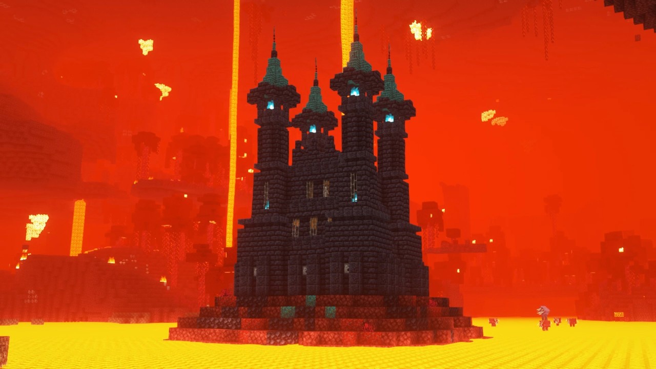 Nether fortress in minecraft
