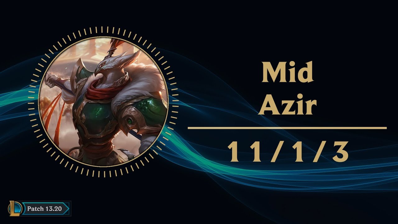 Azir Mid vs Udyr Korean Challenger Replay Patch 13.20