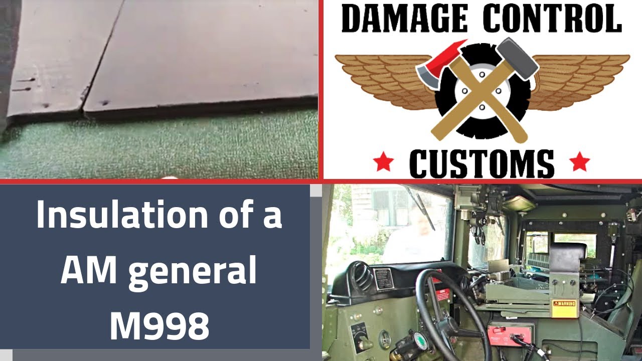 Insulation PART 1 of a AM General HMMWV HUMVEE M998 Hummer