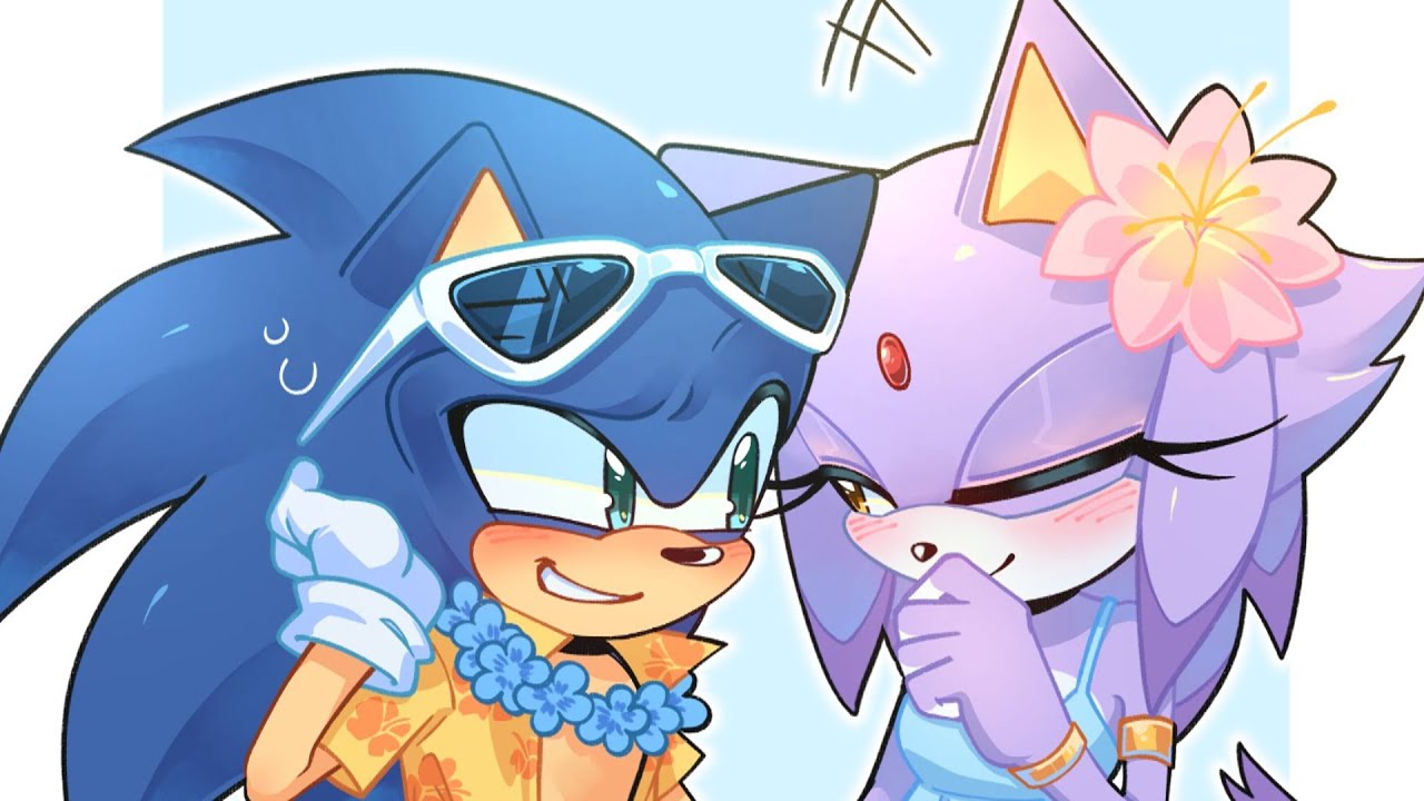 Sonic and Blaze's Beach Day! (Sonaze Sonic Comic Dub)