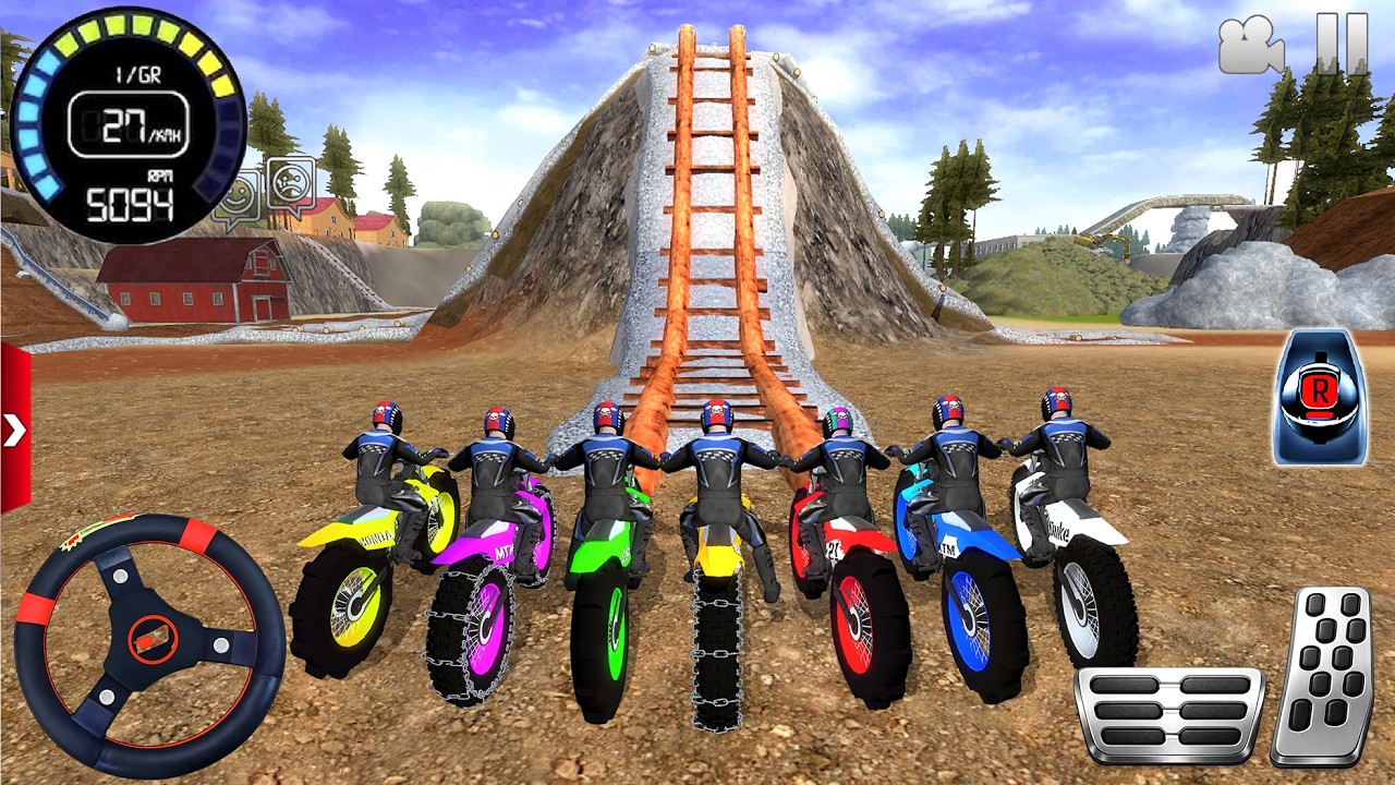 Juego de Motos - Extrema de Motocicletas #10 Offroad Outlaws Android / IOS gameplay FHD