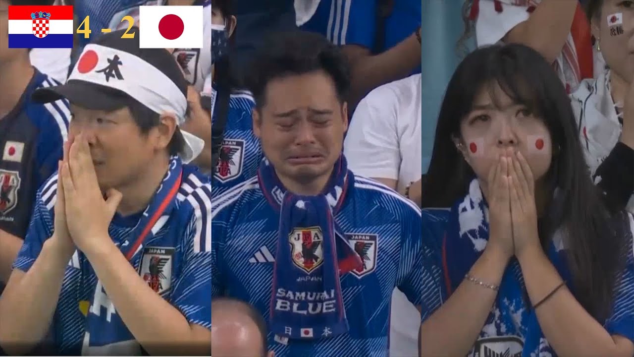 Completely Sad Japan Fan Reactions To 2 - 4 With Croatia