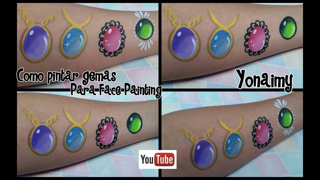 COMO PINTAR GEMAS PARA FACE PAINTING