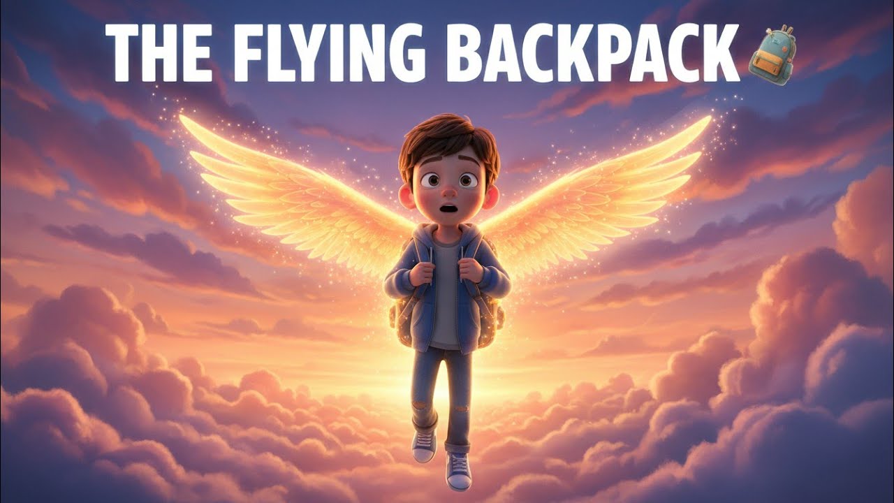 “The Flying Backpack 🎒 | A Magical Story About Courage & Dreams | Tiny Tales Kids”