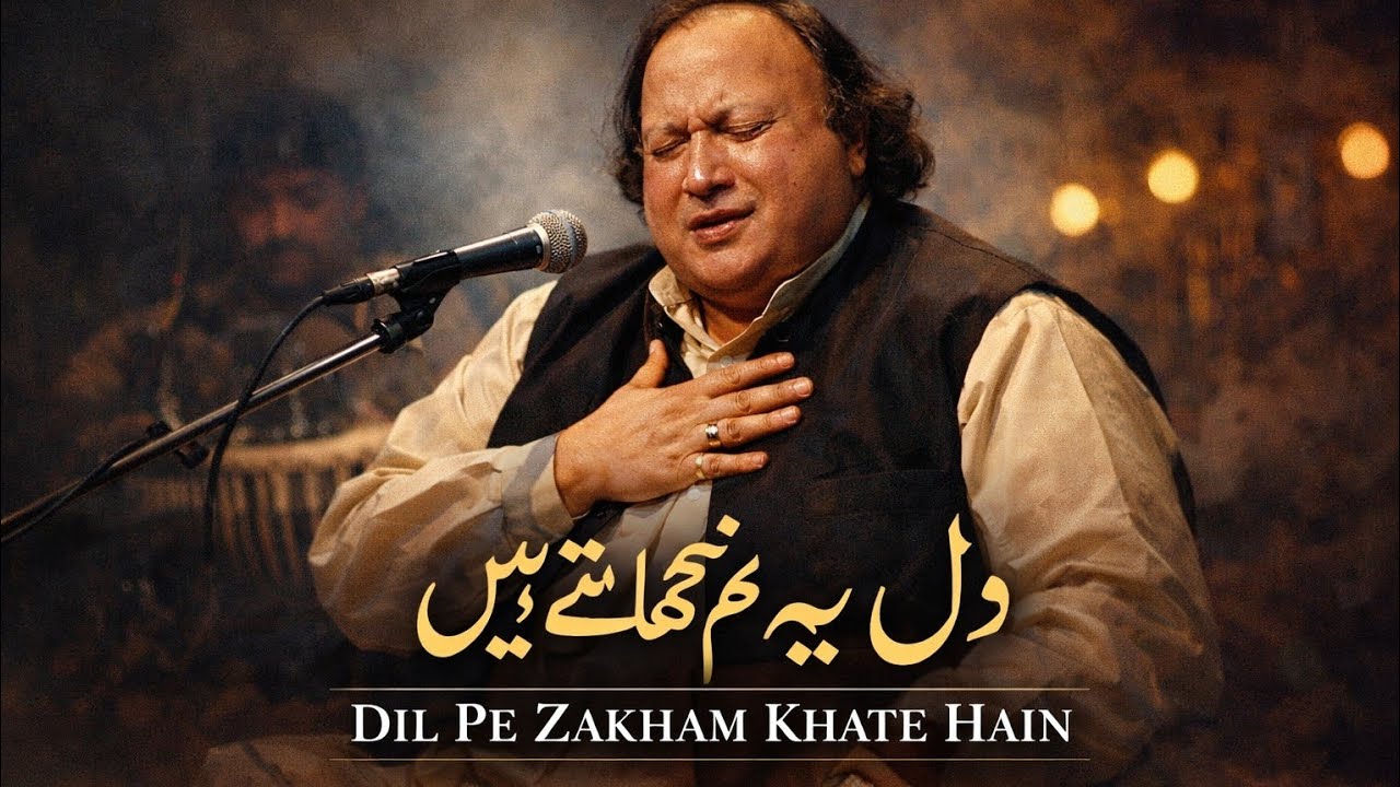 Dil Pe Zakham Khate Hain | Nusrat Fateh Ali Khan | Heart Touching Qawwali | Full Song