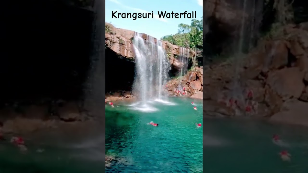 Krangsuri Falls Short #shorts #youtubeshorts #waterfallshorts