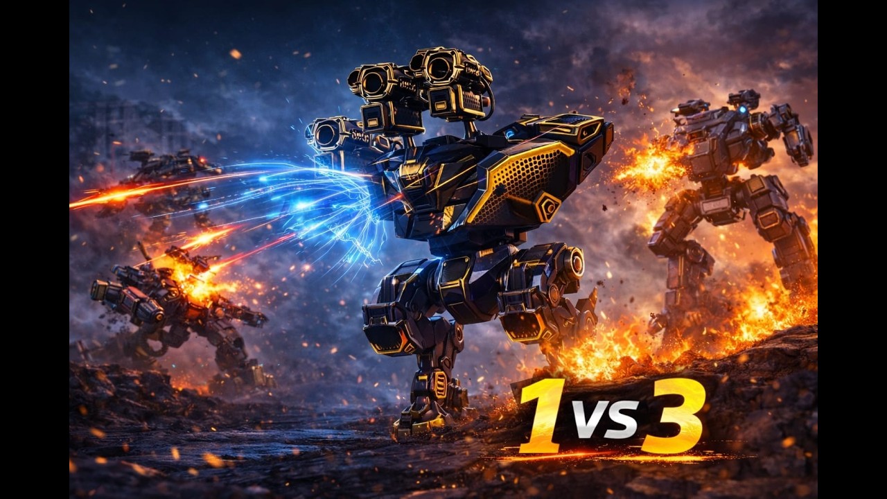 1 vs 3 CLUTCH with Ultimate Bulgasari 🔥 | Then Ultimate Minos vs 3 Titans | War Robots