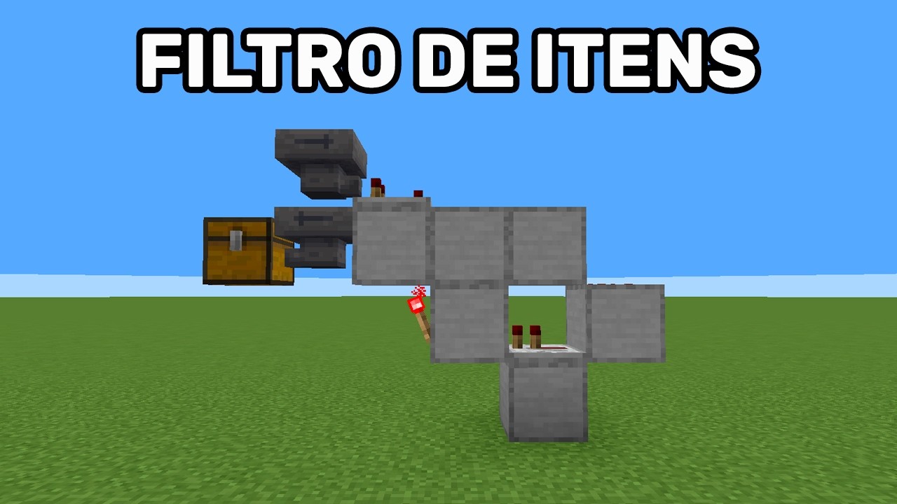 Como Fazer um Filtro de Itens no Minecraft