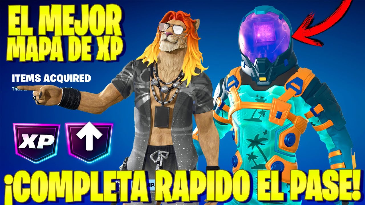 PERFECTO MAPA DE XP FORTNITE CAPITULO 7 PARA SUBIR RAPIDO DE NIVEL Y COMPLETAR EL PASE DE BATALLA