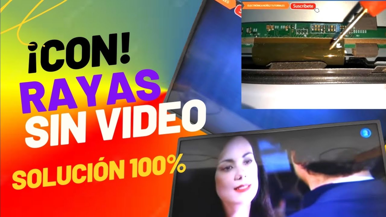 👉SOLO LINEAS Y FRANJAS DE COLORES 🤯 REPARAR TCON💯  FALLA RESUELTA ELECTRONICA NUÑEZ TUTORIALES👍👍
