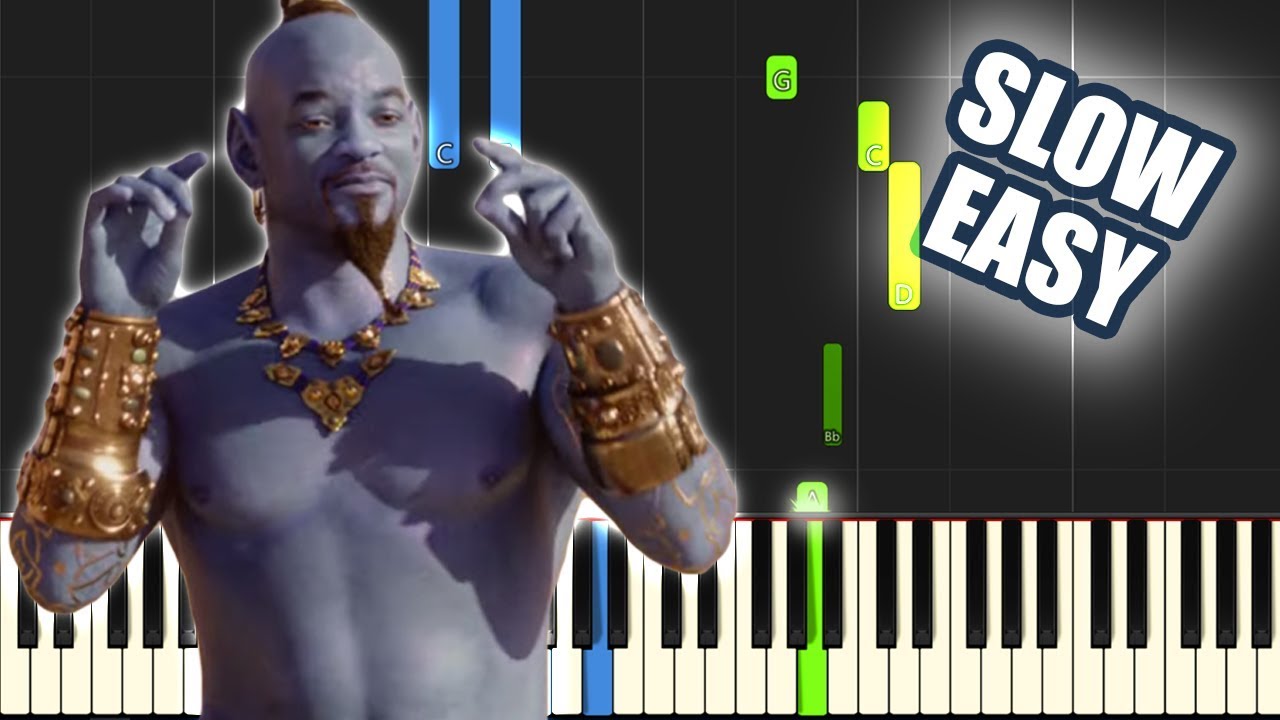 A Whole New World - Aladdin 2 (2019) | SLOW EASY PIANO TUTORIAL + SHEET MUSIC by Betacustic