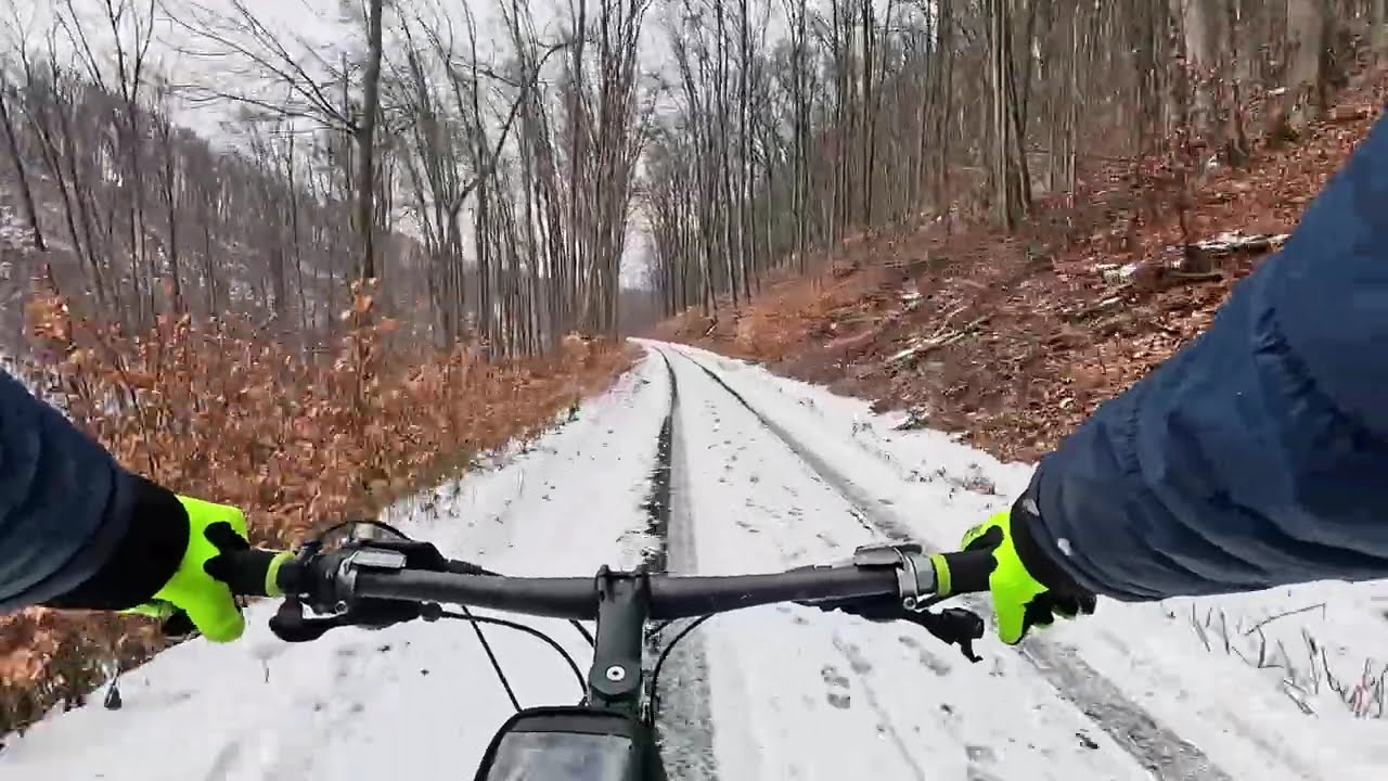 Full version MTB Slanské vrchy v zime: Zo Zvadlivej hory na Dargov (-5°C)