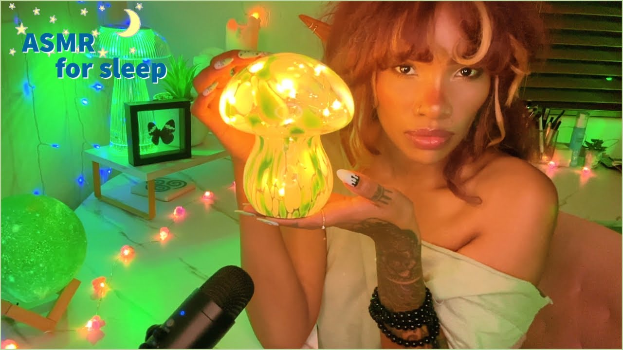 ASMR For Sleep | ✨Gentle Glass tapping | Relaxing Triggers 💚 (green theme)