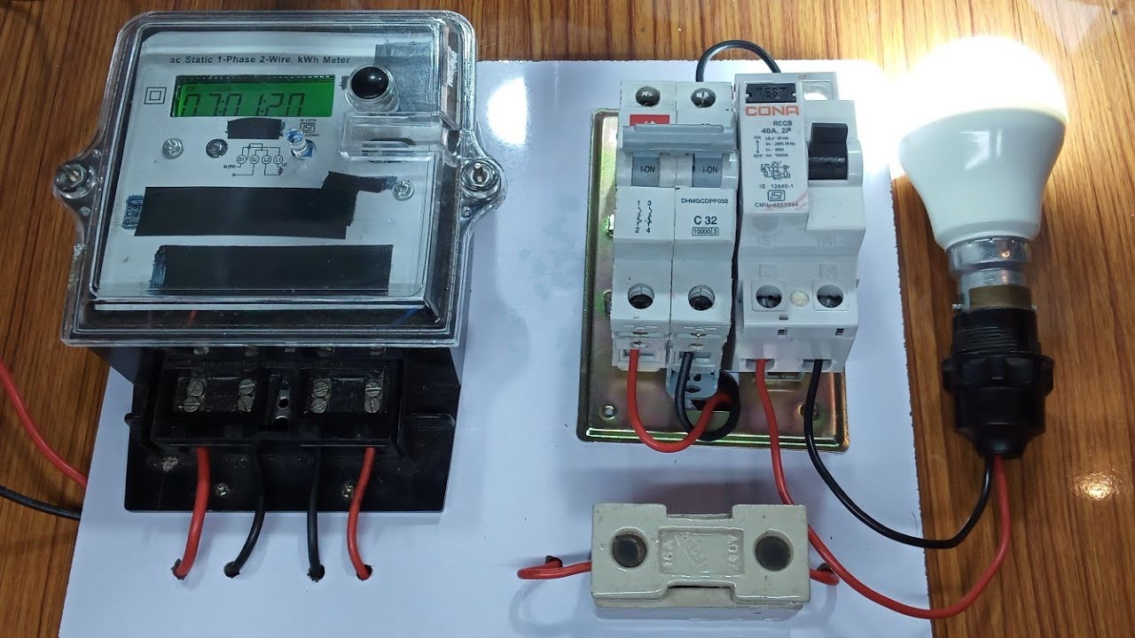 एक Room का मीटर के साथ  mcb और rccb कनेक्शन || Sinha Electricals