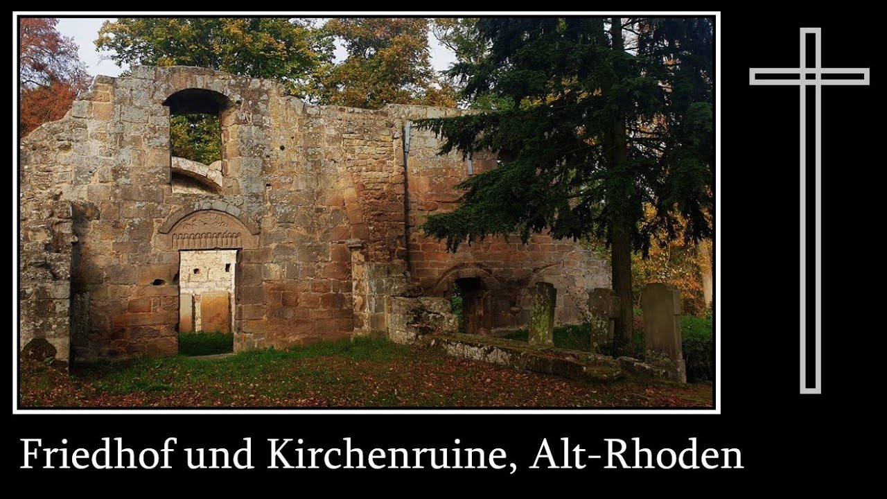 Friedhof und Kirchenruine Alt-Rhoden -  Friedhofsimpressionen