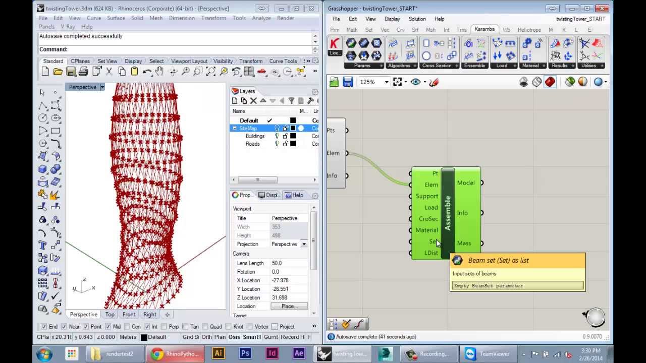 Karamba Structural Analysis 1/4 - Model Assembly