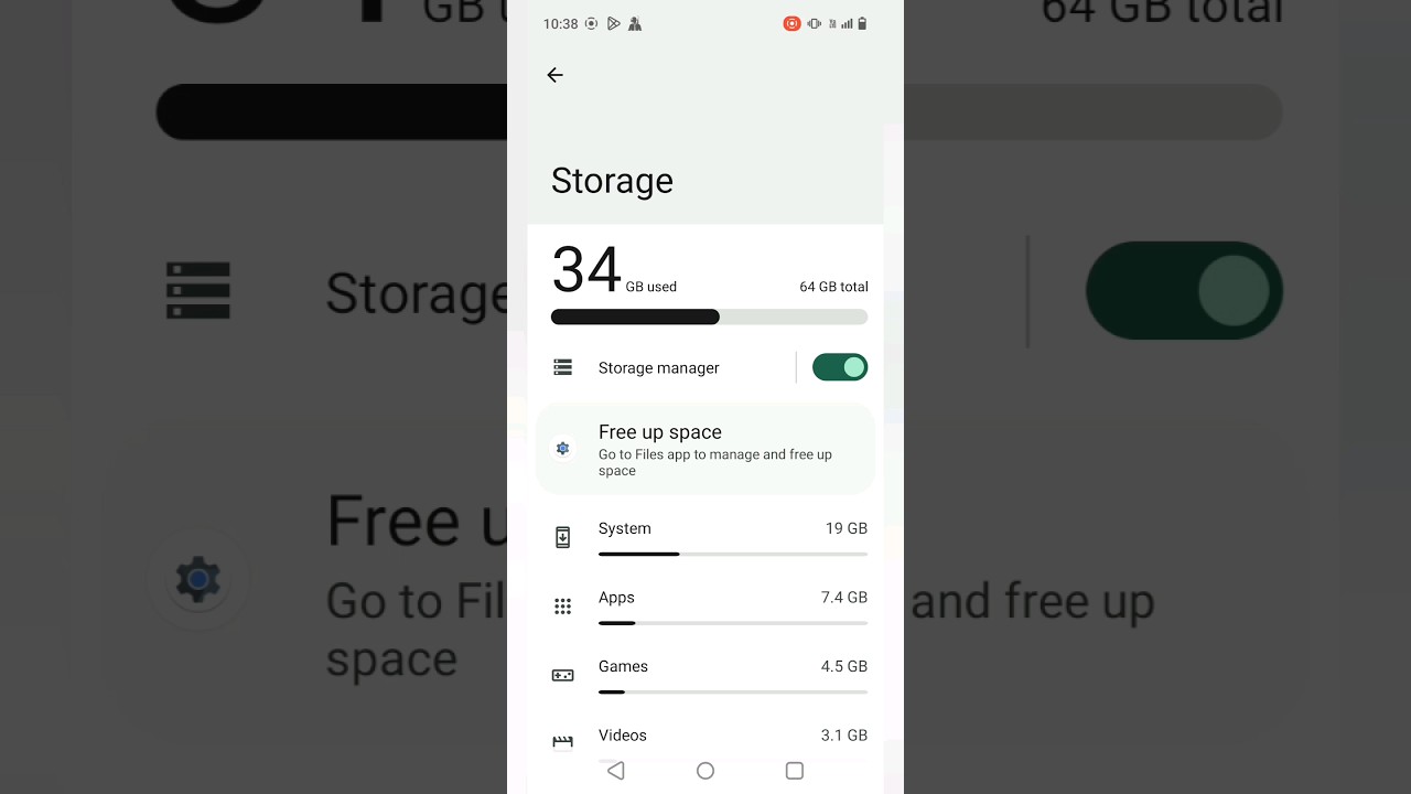 storage manager turn on sitting realme c35 #viral #shorts #tech