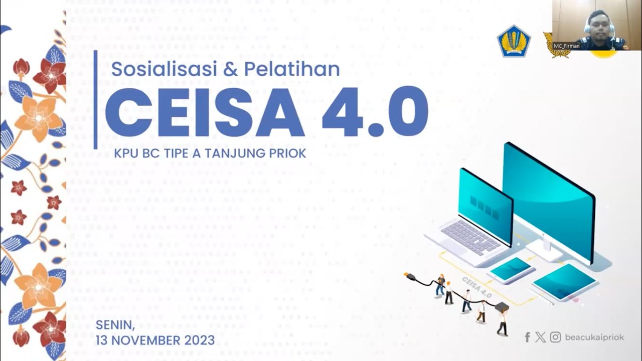 Sosialisasi dan Pelatihan CEISA 4.0 Sesi 1
