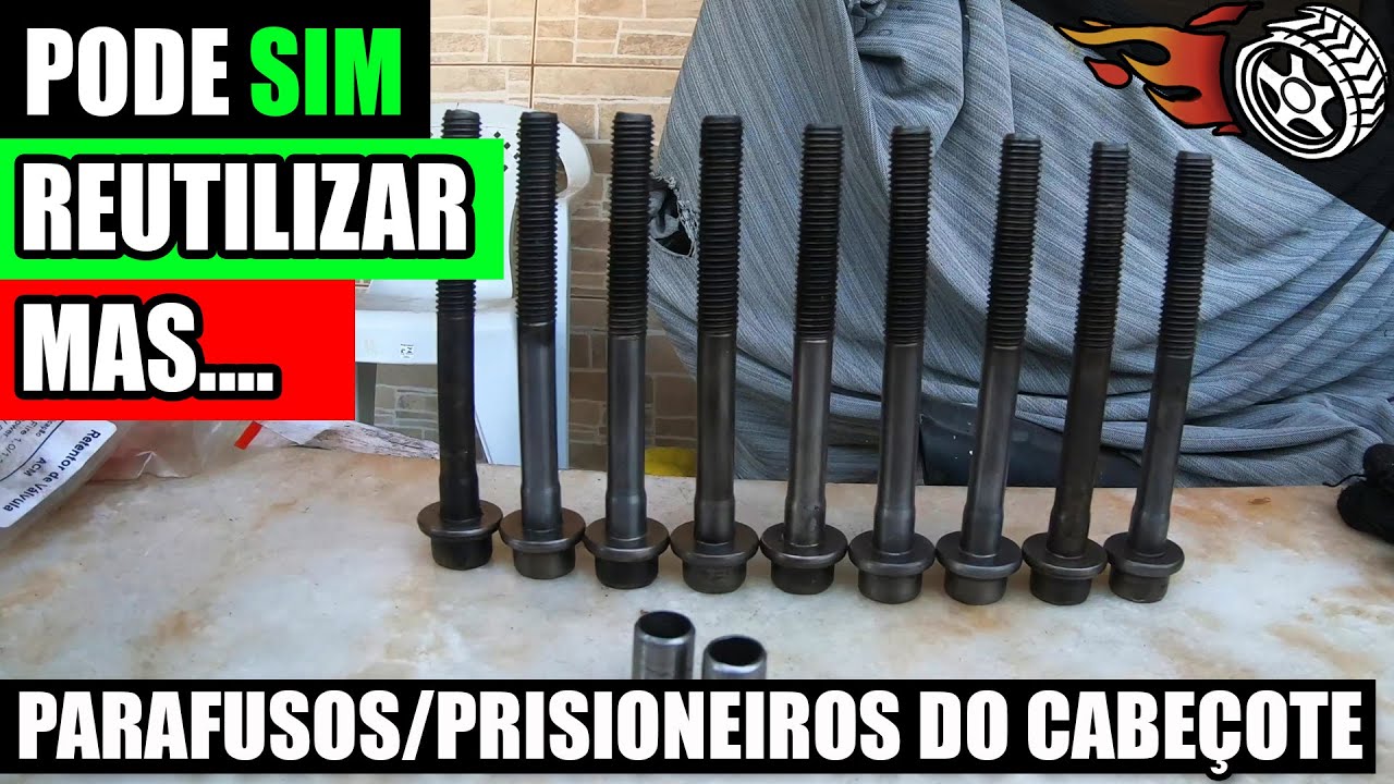 Reutilizar PARAFUSOS DO CABEÇOTE (Prisioneiros) pode? - Milan Dark