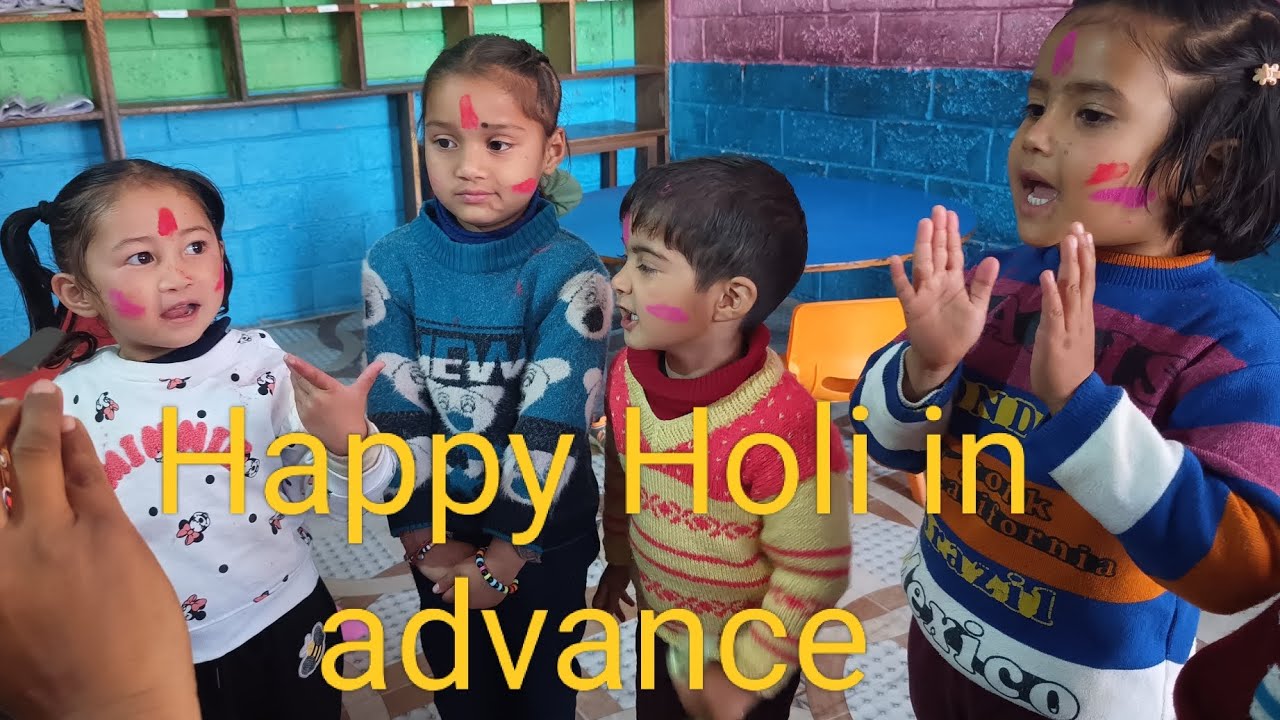 विद्यालय परिवार में मनाई होली सभी को अग्रिम शुभकामनाएं #viral #minivlog  #paurigarhwal #Uttarakhand 