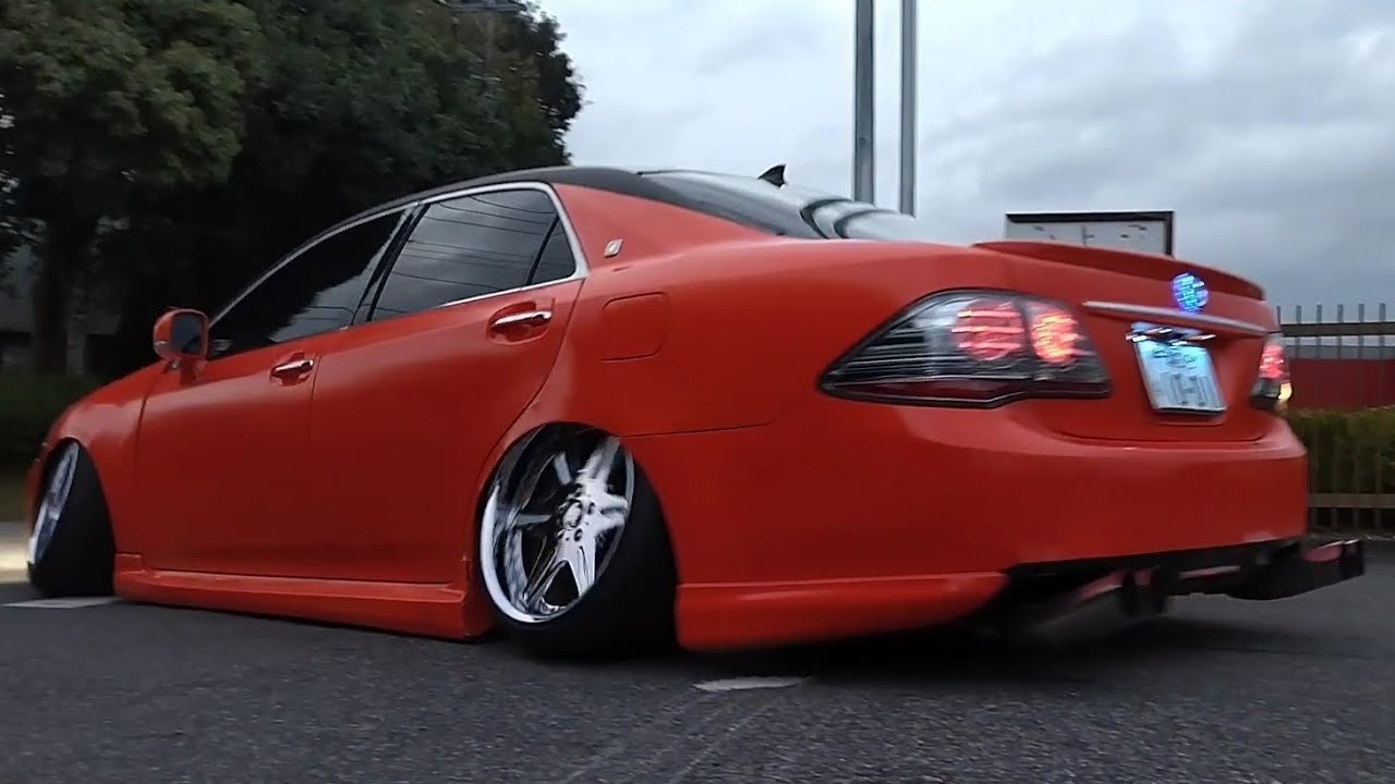 【搬出】ド派手カラーの車高短クラウン！亀っちゃった車も... KWGP 4th stage 2024