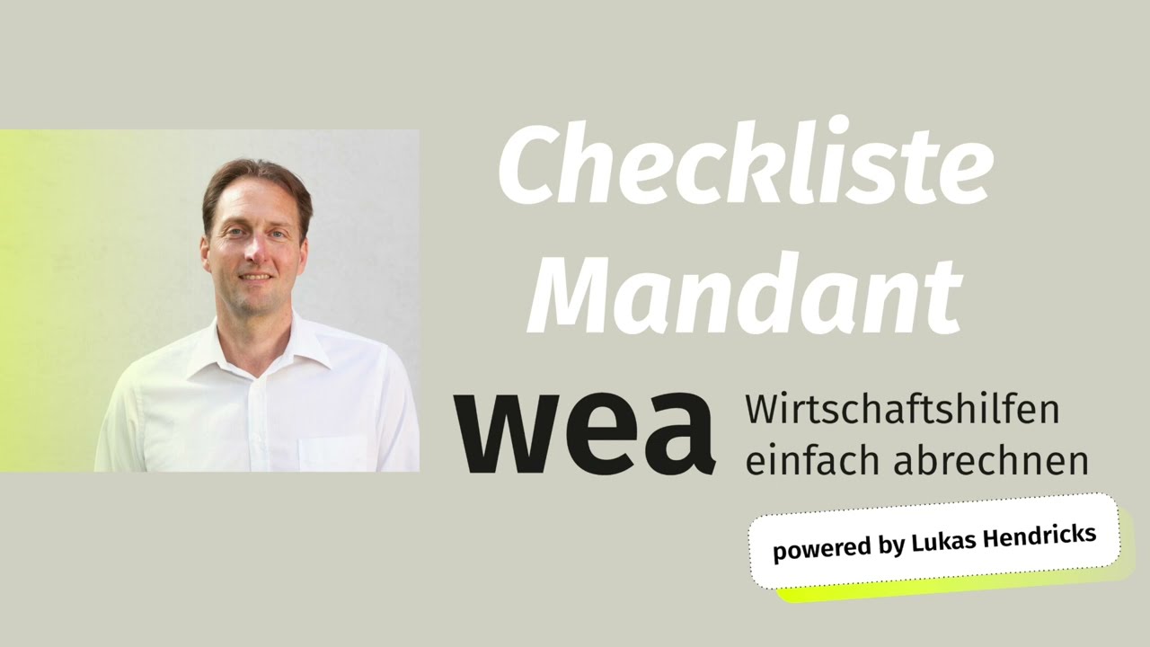 Checkliste Mandant – wea-software.de