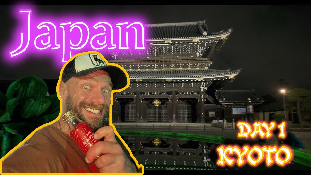 Japan Vlog Day 1 | From Dublin to Kyoto 🇮🇪✈️🇯🇵 | First Impressions & Night Walk in Kyoto