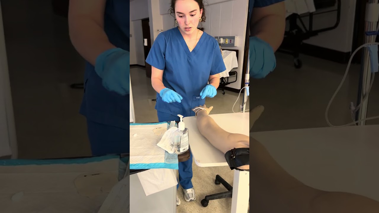 Starting IV and hanging fluids 