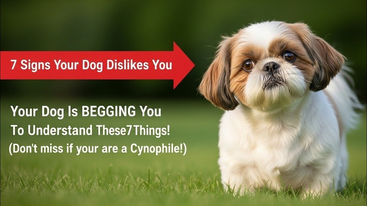 7 Signs Your Dog Secretly Dislikes You (Most Owners Ignore This!) | Don’t Miss If You’re a Cynophile