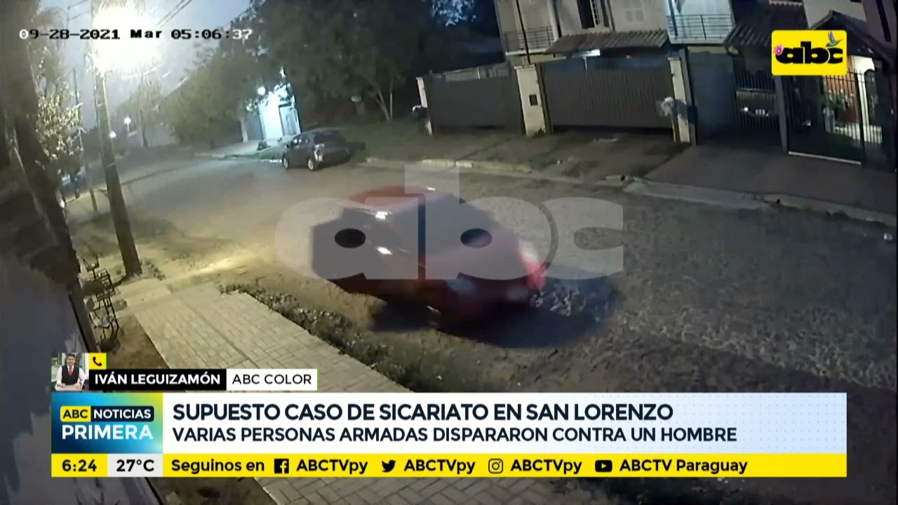 Supuesto caso de sicariato en San Lorenzo