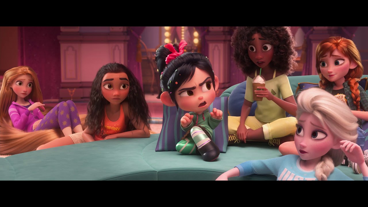『シュガー・ラッシュ：オンライン』プリンセスの&ldquo;女子会&rdquo;シーン