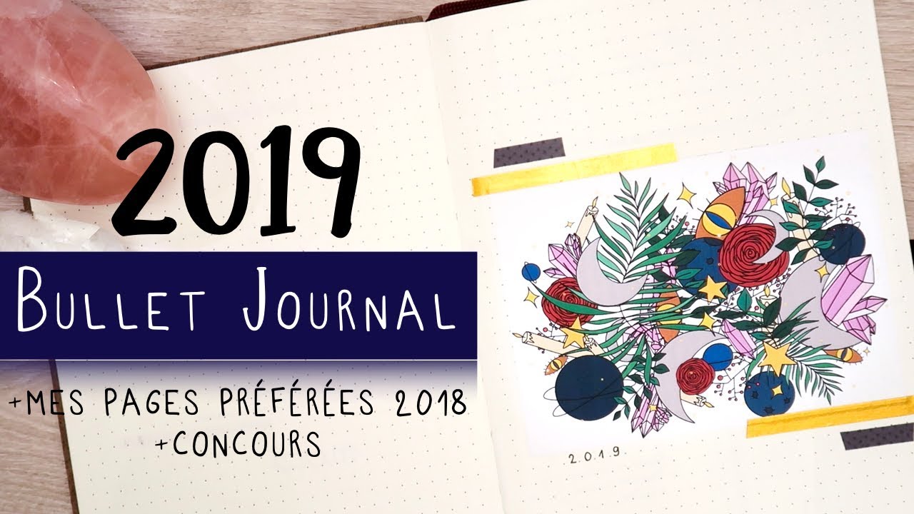 Mon Bullet Journal 2019 & mes pages préférées 2018 + CONCOURS !