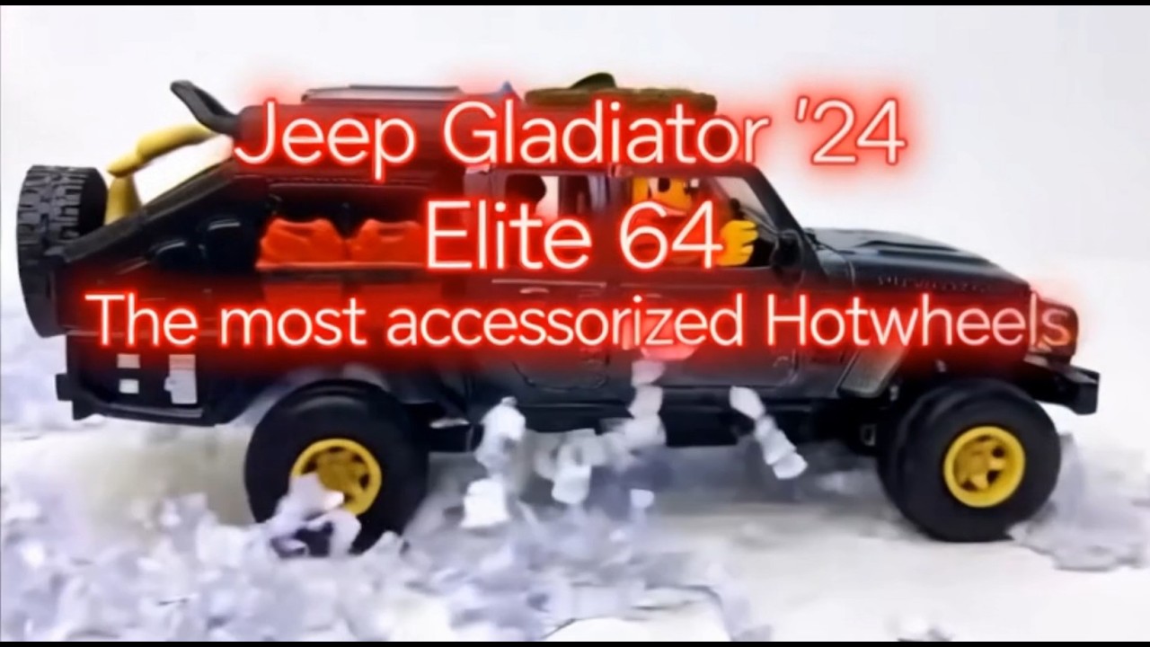 Jeep Gladiator Elite64 The most accessorized  #hotwheels ! #unboxing & #mounting #diecast