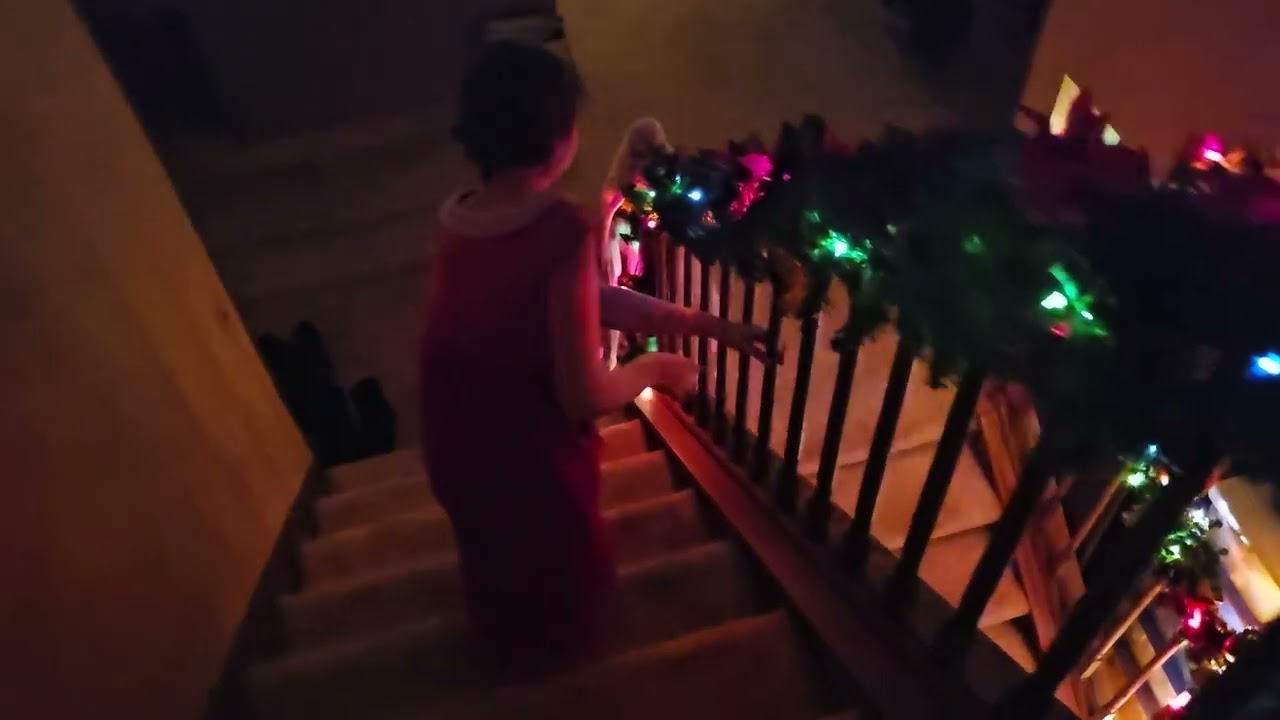 Lucille catching Santa Claus 2024 (12-24-2024)