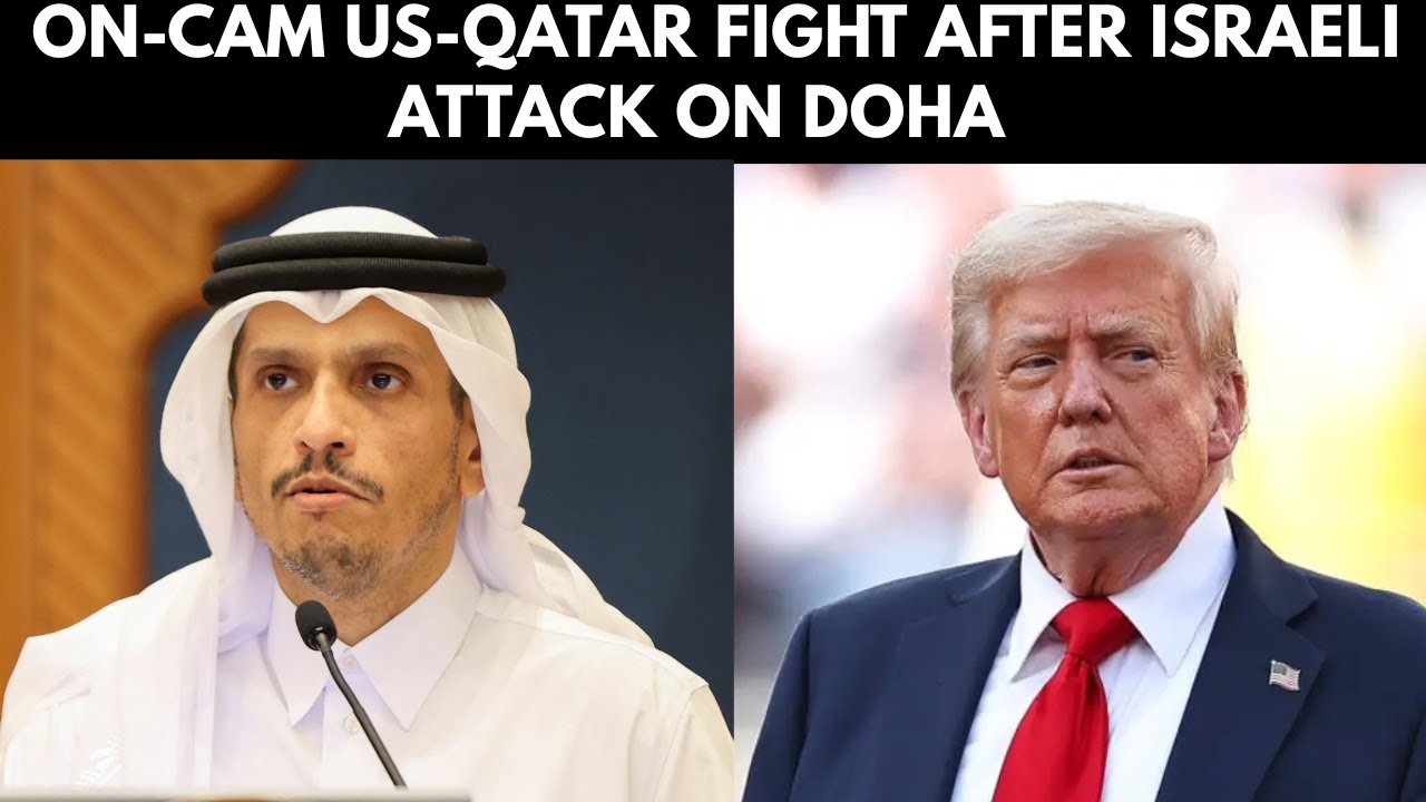 On Cam - Full US-Qatar Fight After Israeli Attack On Doha: Karoline Vs Qatar PM, Then Trump's Call