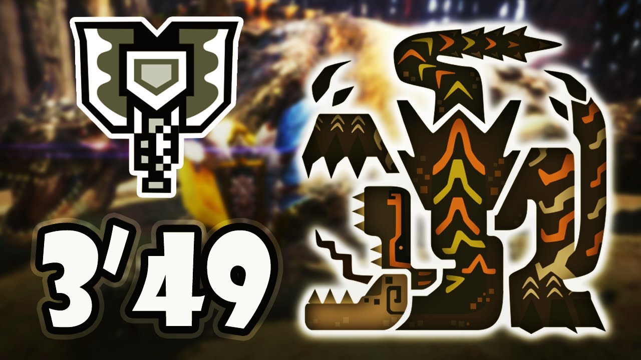 [MHW:IB] ティガレックス亜種 MR Brute Tigrex | 3'49 Charge Blade Solo | CB Speed run | CB Guard Point| No SAED