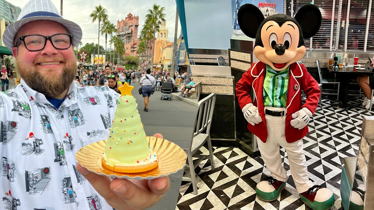 Disney's Hollywood Studios Christmas | Minnie's Holiday Dine & NEW Disney Snacks | Disney World