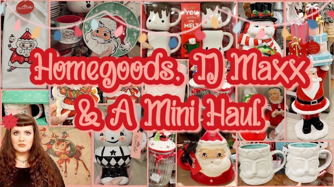 🌟OH MY STARS!🌟 Wonderful Finds At Homegoods & TJ Maxx Plus A Mini HAUL 🎄 Christmas Shop With Me 2023