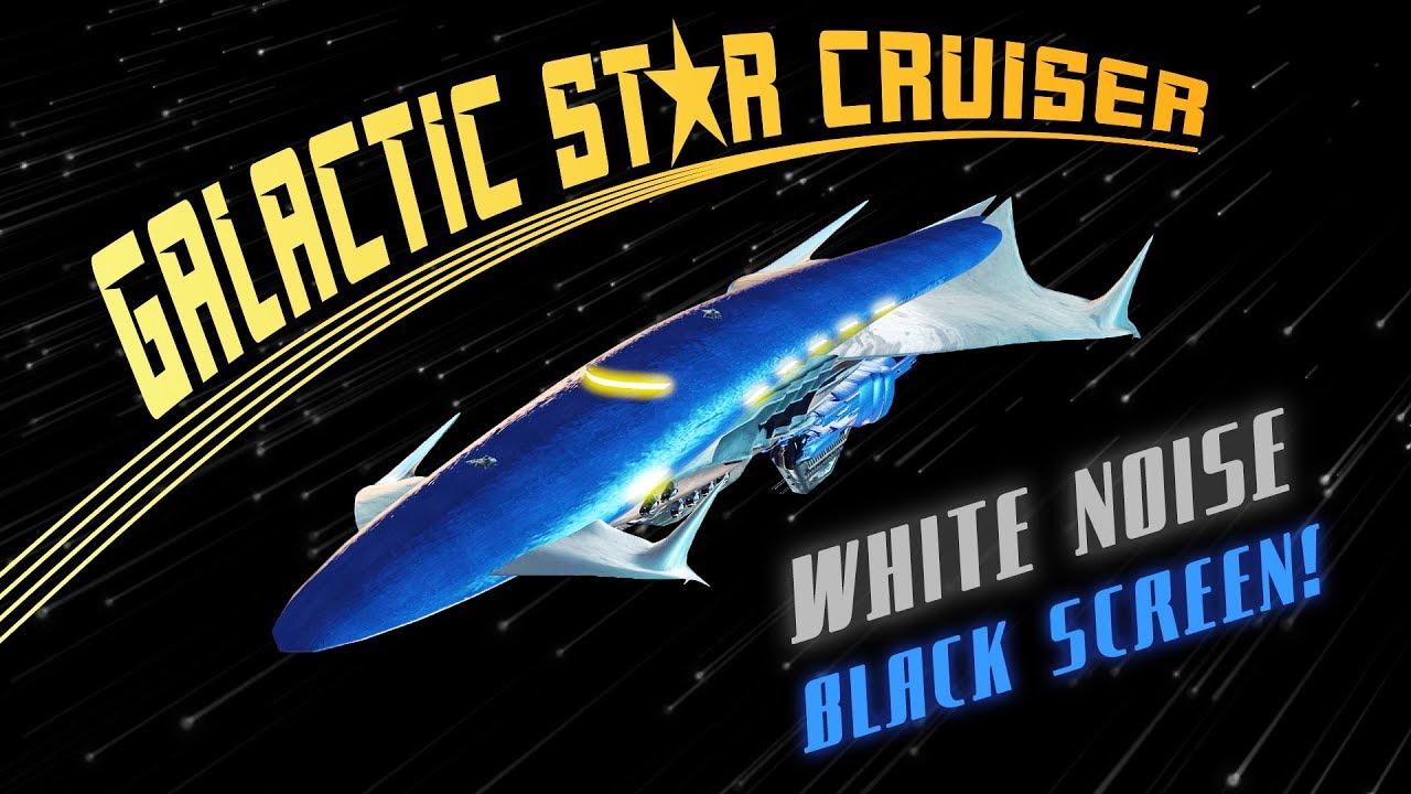Galactic Star Cruiser BLACK SCREEN | Space Sounds White Noise for Sleeping 10 Hours