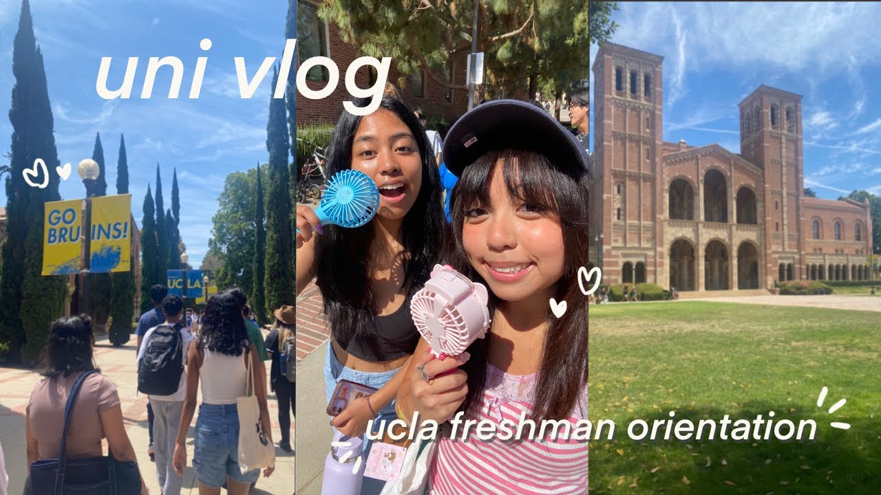 uni vlog💌: freshman orientation, exploring westwood, ucla dining hall, grwm
