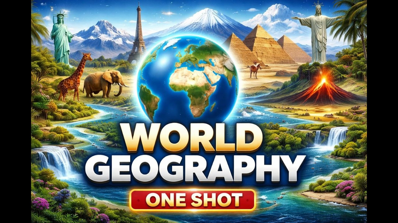 World Geography Marathon | One Shot Revision 🔥 | DISHANT IAS