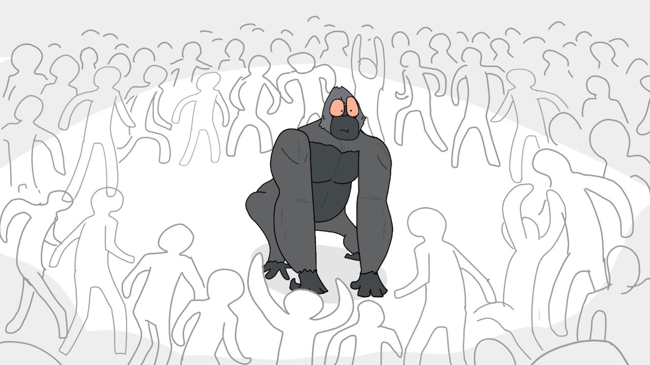 100 Men vs 1 Gorilla