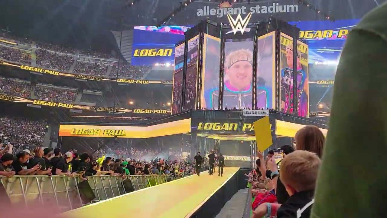 Logan Paul Wwe Wrestlemania Entrance #wwe #loganpaul #drinkprime #wrestling