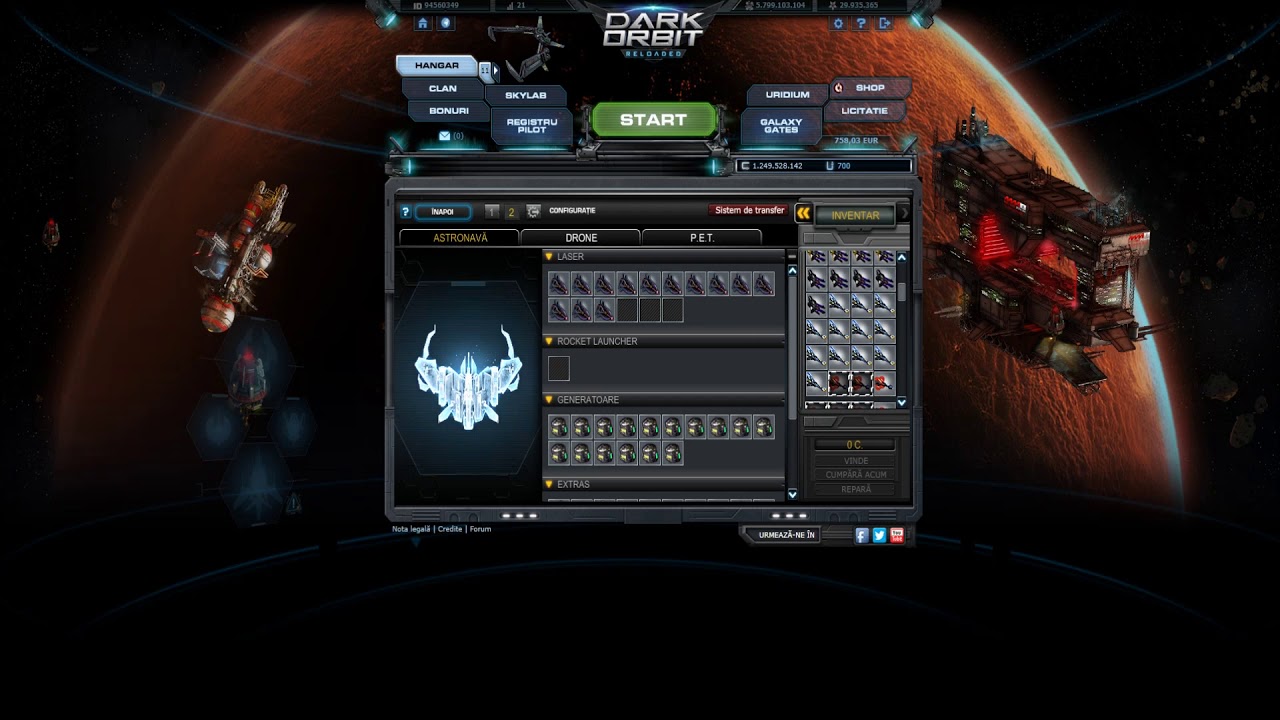 DarkOrbit | How to configure the ship (My 2 configuration)