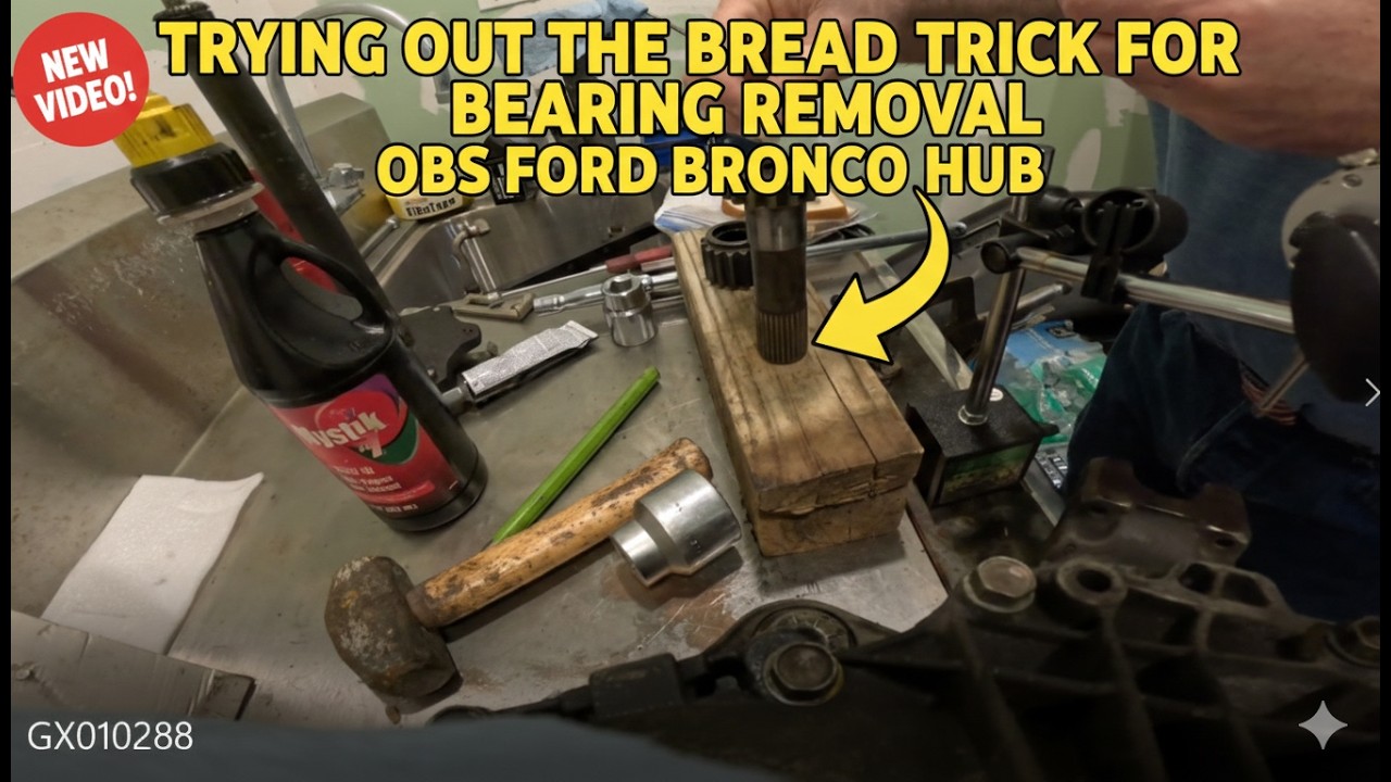 Trying Out the Bread Trick for Bearing Removal