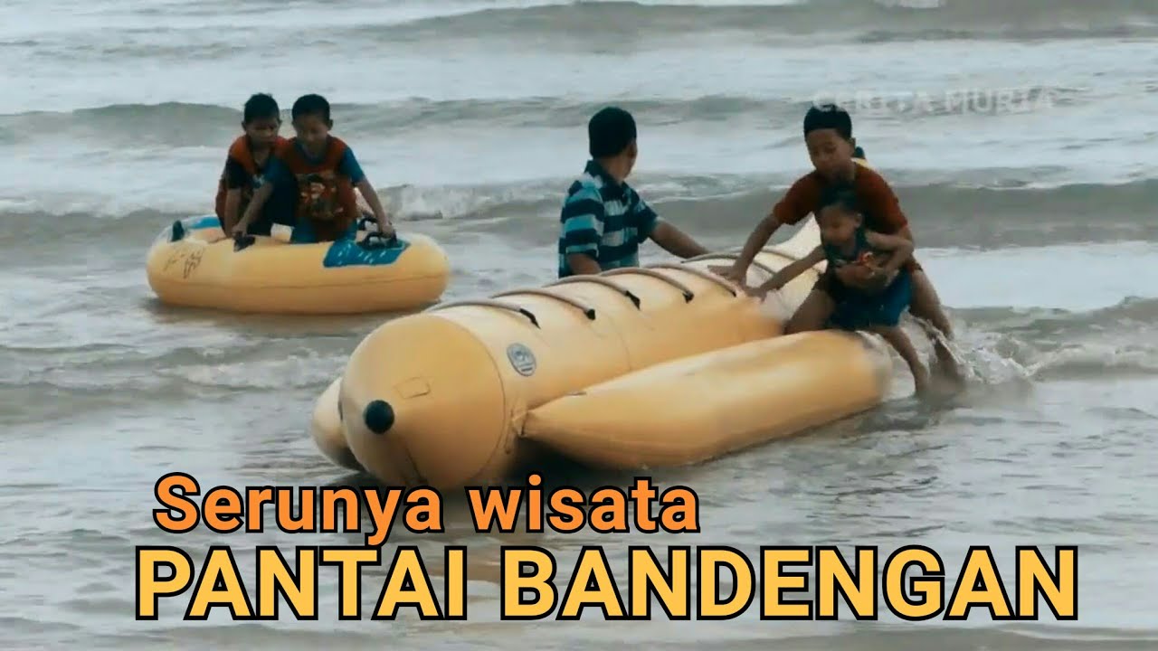 SERUNYA MAIN JETSKI DAN BANANA BOAT DI PANTAI PASIR PUTIH BANDENGAN