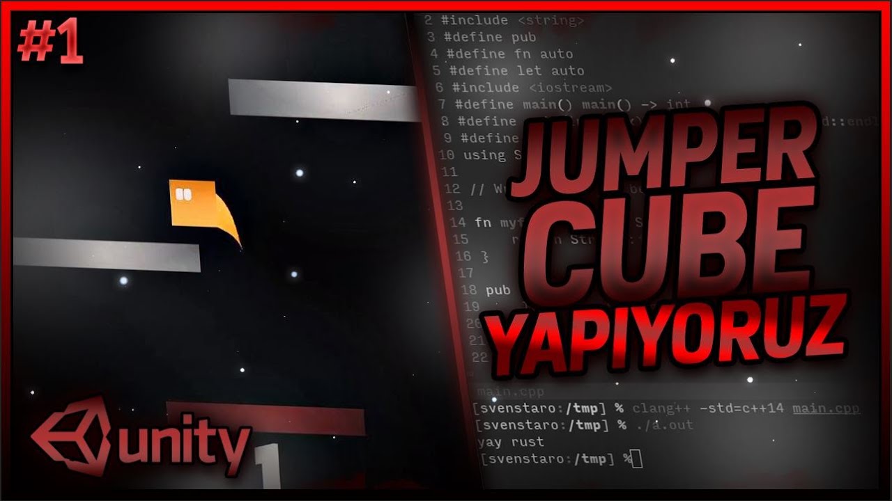 UNİTY 2D OYUN GELİŞTİRME EĞİTİMİ - JUMPER CUBE [#1]