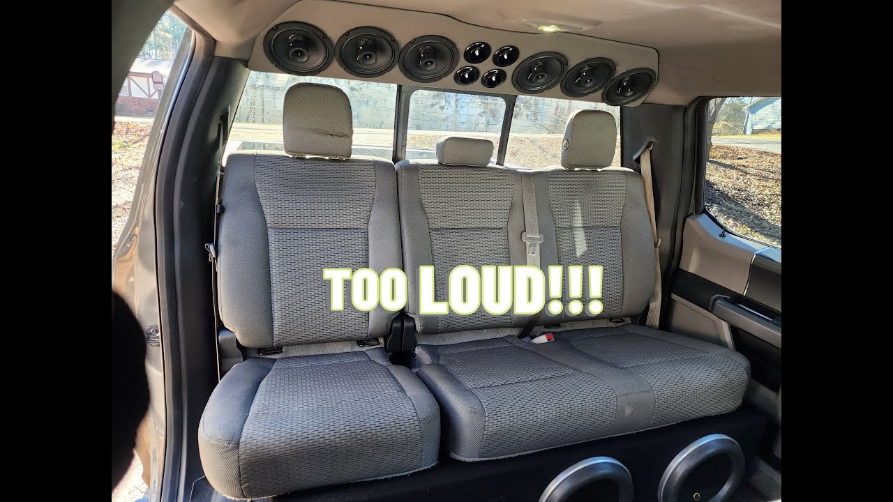 KUSTOM Speaker Rack TOO LOUD!!! #bass #jlaudio #w7 #ddaudio #basshead #truckaudio #kickeraudio