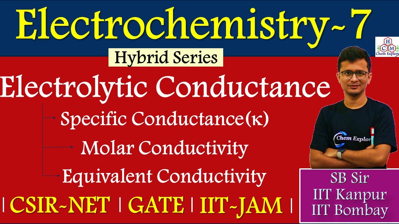 Electrolytic Conductance | Specific/Molar/Equivalent Conductivity 🔴Electrochemistry L7| NET GATE JAM